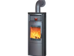 Nika ECOplus Kaminofen Ofenkacheln Meteorschwarz 5 kW mit Automatik*Hark Discount