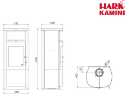 Hark Rechen|Nikla ECOplus Kaminofen Naturstein 7 kW mit Automatik