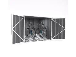 HATTORO Fahrradboxen|Fahrradgarage Bicycle Fahrradhaus Fahrradbox Bike Box 5,6m³ Metall