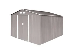 HATTORO Sportgeräte|S300 Metall Gerätehaus mit Bodenrahmen 12,5 m³ Satteldach