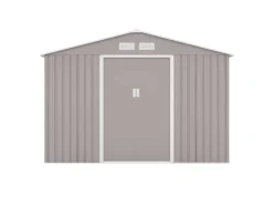 HATTORO Sportgeräte|S300 Metall Gerätehaus mit Bodenrahmen 12,5 m³ Satteldach