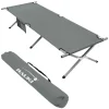 Campingbett Klappbar Grau 210x83x46 cm XL Feldbett mit Tragetasche*HAUKI Discount
