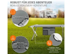 Campingbett Klappbar Grau 210x83x46 cm XL Feldbett mit Tragetasche*HAUKI Discount