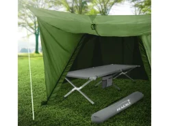 Campingbett Klappbar Grau 210x83x46 cm XL Feldbett mit Tragetasche*HAUKI Discount