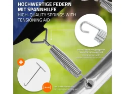 Trampolin Outdoor 244cm Blau GS Geprüft Rundes Gartentrampolin bis 150 kg*HAUKI Sale