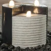 Gartenbrunnen Gap mit LED aus Terrazzo*Heissner Online