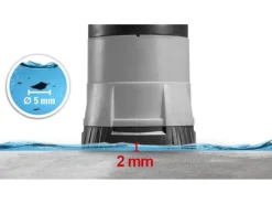 Heissner Pooltechnik|Wasserpumpe|Pool-Tauchpumpe mit Soft-Standfuß 8500 l/h