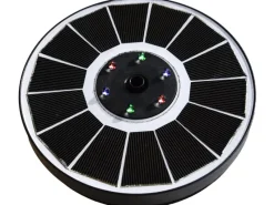 Solar-Teichpumpen-Set Schwimmende Solar-Insel inkl. LED-Beleuchtung*Heissner Clearance