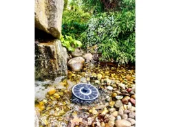 Solar-Teichpumpen-Set Schwimmende Solar-Insel inkl. LED-Beleuchtung*Heissner Clearance