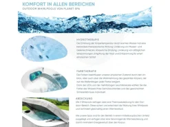 Planet Spa Outdoor Whirlpools|Heissner Whirlpool Spa Domenico 1200l 216x216x92 cm 31 Düsen