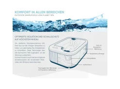 Heissner Whirlpool Spa Fransisco 1000l 184x124x75 cm 22 Düsen*Planet Spa New