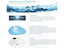 Heissner Whirlpool Spa Fransisco 1000l 184x124x75 cm 22 Düsen*Planet Spa New