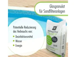 Höfer Chemie Spezial Glasgranulat für Sandfilteranlagen 0,7-1,3mm Körnung 20 x 20kg* Sale