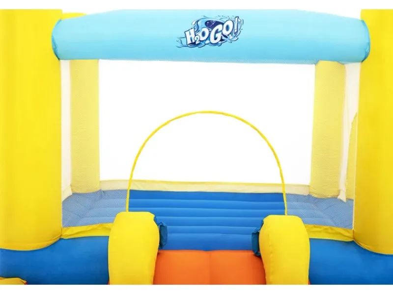 H2OGO!™ Wasserpark Beach Bounce mit Dauergebläse 365 x 340 x 152 cm*Bestway Discount