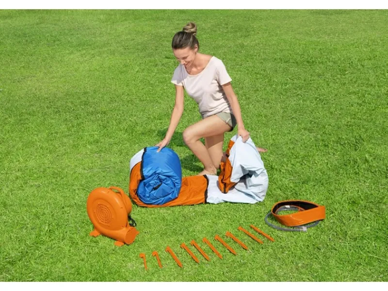 H2OGO!™ Wasserpark Beach Bounce mit Dauergebläse 365 x 340 x 152 cm*Bestway Discount