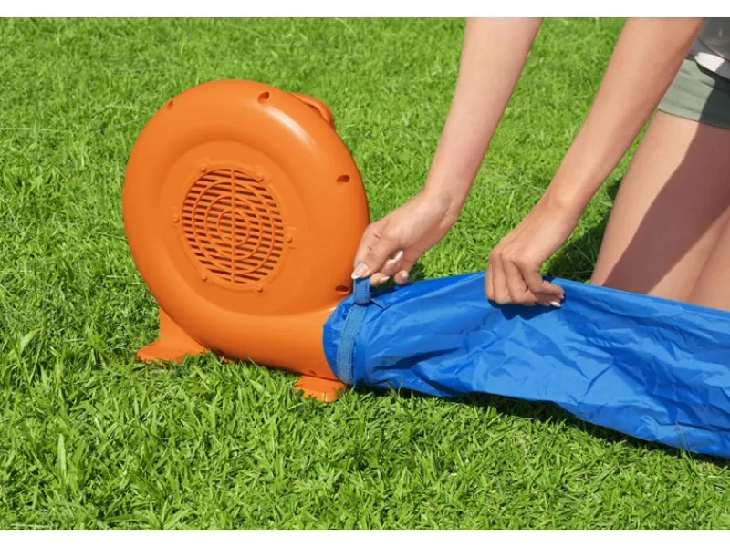 H2OGO!™ Wasserpark Beach Bounce mit Dauergebläse 365 x 340 x 152 cm*Bestway Discount