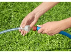 H2OGO!™ Wasserpark Beach Bounce mit Dauergebläse 365 x 340 x 152 cm*Bestway Discount