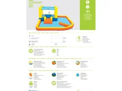 H2OGO!™ Wasserpark Beach Bounce mit Dauergebläse 365 x 340 x 152 cm*Bestway Discount