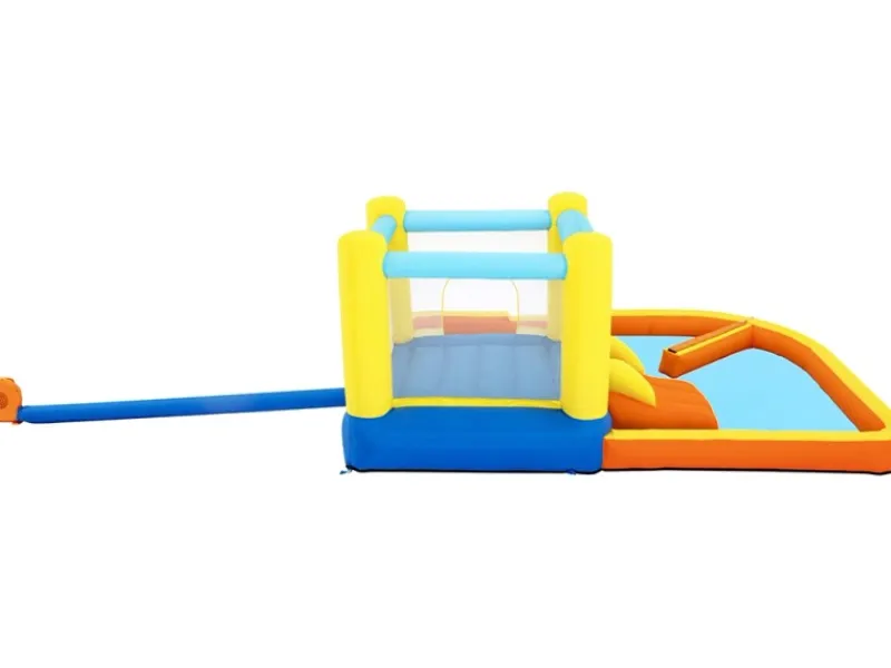 H2OGO!™ Wasserpark Beach Bounce mit Dauergebläse 365 x 340 x 152 cm*Bestway Discount