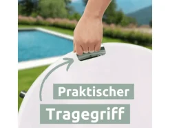 holz4home Outdoor Duschen|Bodendusche für Pool Garten und Camping Gartendusche mit Zubehör Rund WPC