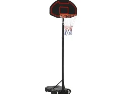 Basketballkorb-Ständer Stahl  PE Schwarz 73L x 49B x 250H cm*HOMCOM