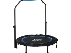 HOMCOM Trampoline|Sportgeräte|Fitness-Trampolin Faltbar Höhenverstellbar