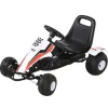 HOMCOM Outdoor-Spielzeug|Quads|Go Kart Kinderfahrzeug mit Pedal Bremsen Sitz
