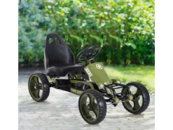 HOMCOM Quads|Outdoor-Spielzeug|Go Kart Tretauto mit Handbremse Verstellbarem Sitz