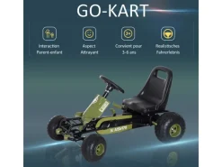 Go Kart Tretfahrzeug mit Handbremse und Verstellbarem Sitz*HOMCOM Clearance