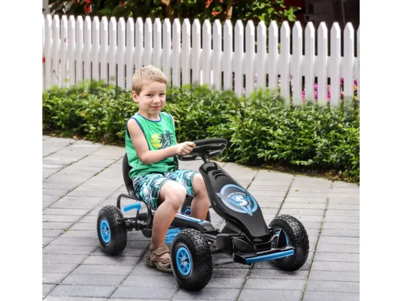 Gokart Kinderfahrzeug mit Verstellbarem Sitz*HOMCOM Outlet