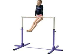 Gymnastik-Turnreck  Stahl Buchenholz Violett 194B x 121T x 92-150H cm*HOMCOM Clearance
