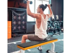 HOMCOM Sportgeräte|Fitnessgeräte|Hantelbank Multifunktion Krafttraining Stahl Schwarz 112 x 62 x 43 cm