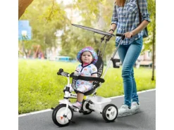 6-in-1 Dreirad mit Schubstange Abnehmbarem Sonnendach Verstellbar*HOMCOM Clearance