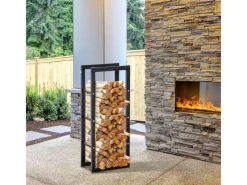 Kaminholzregal 40 x 25 x 100cm für Innen und Außen*HOMCOM New