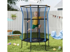 HOMCOM Trampoline|Kids Trampoline Stahl Kunststoff Ø163,5 x H190 cm