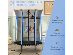 HOMCOM Trampoline|Kids Trampoline Stahl Kunststoff Ø163,5 x H190 cm