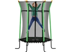 HOMCOM Trampoline|Kids Trampoline Stahl Kunststoff Ø163,5 x H190 cm