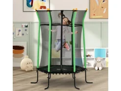 HOMCOM Trampoline|Kids Trampoline Stahl Kunststoff Ø163,5 x H190 cm