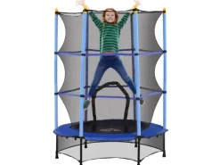 Kids Trampoline Stahl Kunststoff 140L x 140B x 190H cm*HOMCOM Outlet