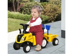 HOMCOM Quads|Motorroller|Kinder Rutschauto NEW HOLLAND Laufhilfe mit Hupe