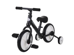 HOMCOM Fahrräder|Kinderfahrrad 2-in-1 mit Stützrädern und Pedalen