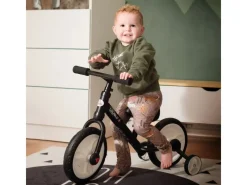HOMCOM Fahrräder|Kinderfahrrad 2-in-1 mit Stützrädern und Pedalen