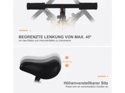 HOMCOM Fahrräder|Kinderfahrrad 2-in-1 mit Stützrädern und Pedalen