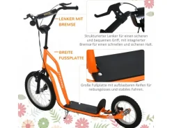 HOMCOM Quads|Motorroller|Kinderroller Kickboard mit Luftreifen