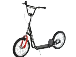 HOMCOM Quads|Motorroller|Kinderroller mit Luftreifen Handbremse 16 Zoll