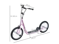 Kinderroller mit Luftreifen Kickboard*HOMCOM Clearance