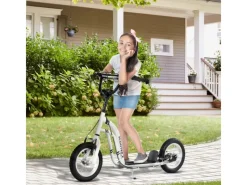 HOMCOM Outdoor-Spielzeug|Quads|Kinderroller mit Luftreifen Scooter