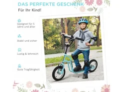 Kinderroller Verstellbar mit Luftreifen*HOMCOM Outlet