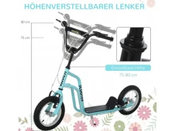 Kinderroller Verstellbar mit Luftreifen*HOMCOM Outlet