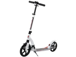 Kinderscooter mit Stoßdämpfung Klappbar Aluminium Weiß 92,5x37,5x82-97cm*HOMCOM Discount